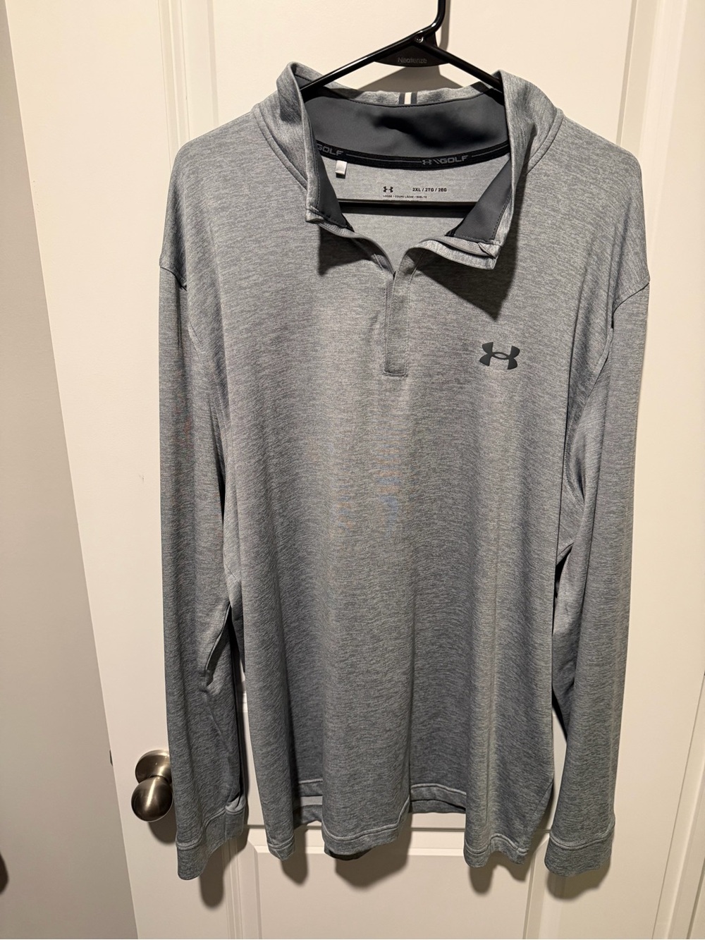 UA Playoff Golf 1/4 Zip - Grey - XXL